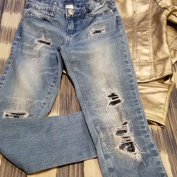 Justice Other - Justice Super Skinny Deconstructed Slim Jeans